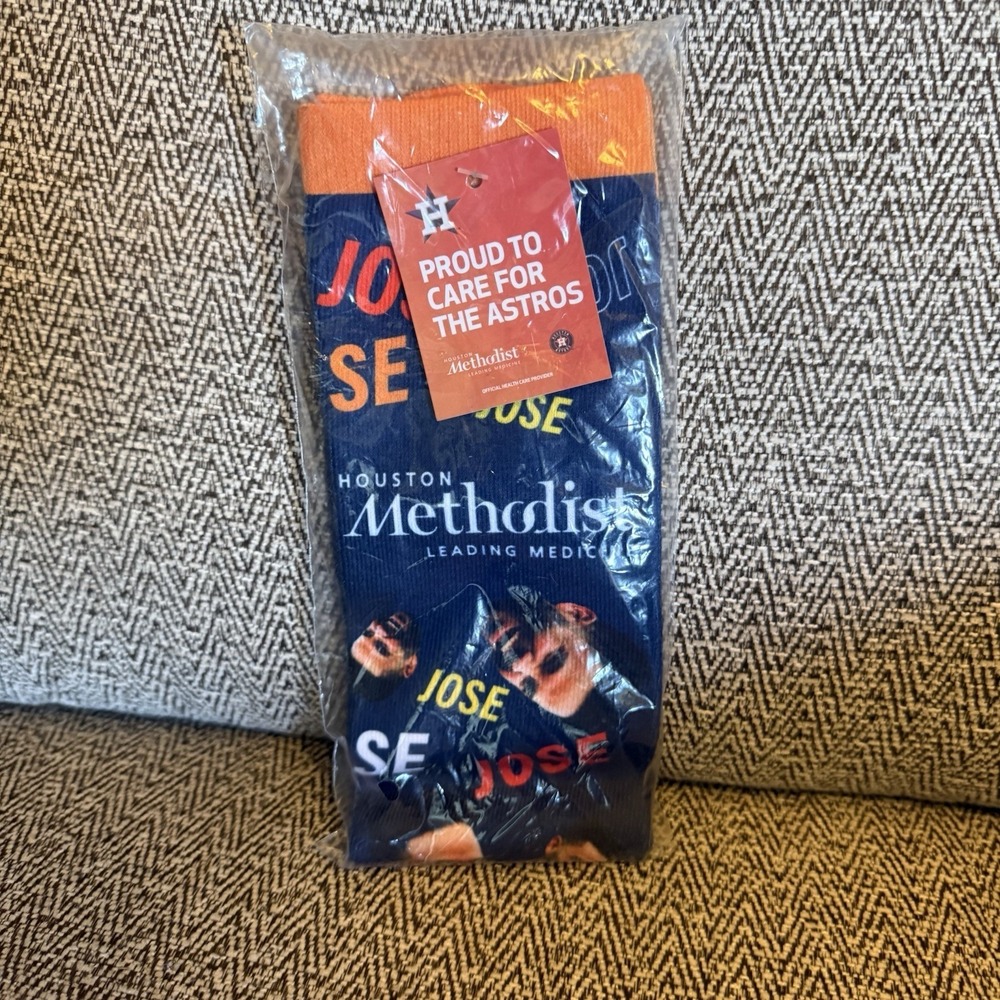 Jose Altuve Socks  04/20/25 SGA Adult Large New Houston‎ Astros Methodist